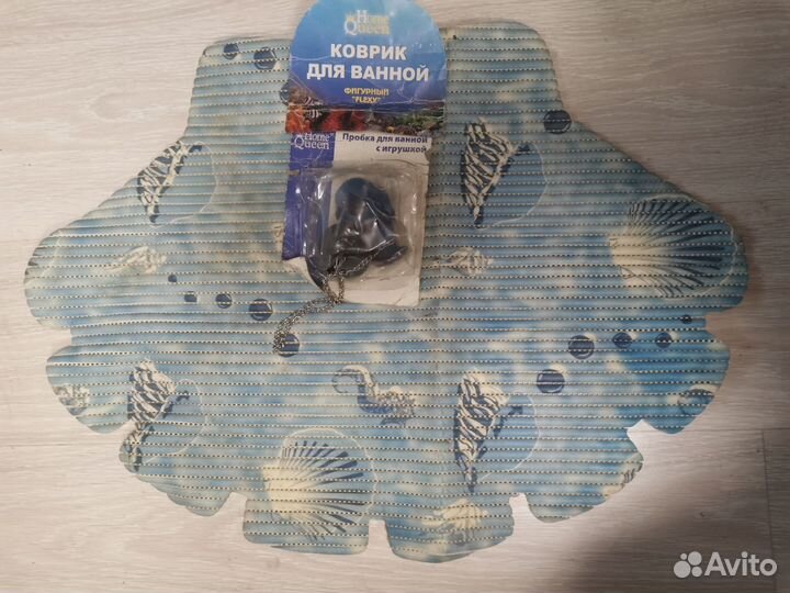 Коврик для ванной с пробкой игрушкой