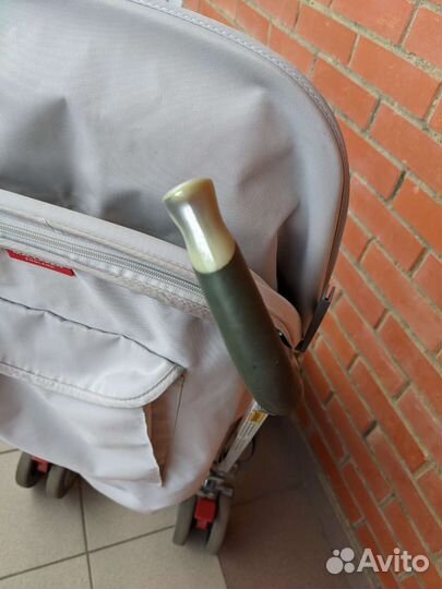 Коляска-трость maclaren techno xlr silver/green