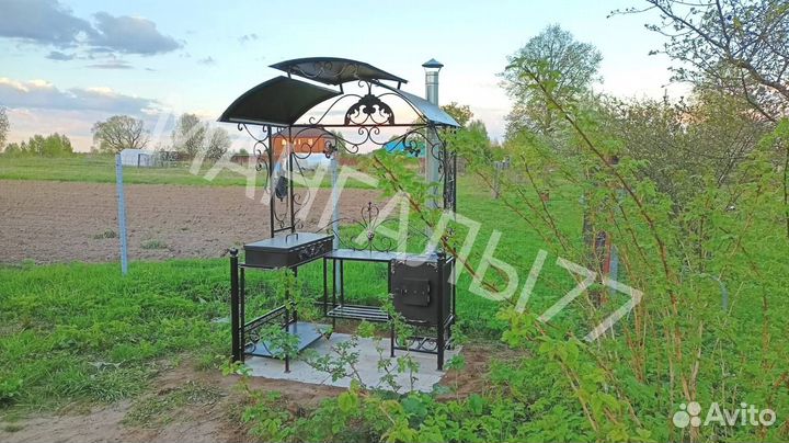 Мангал в стиле лофт