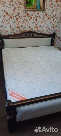Кровать двухспальная с матрасом бу 160 200