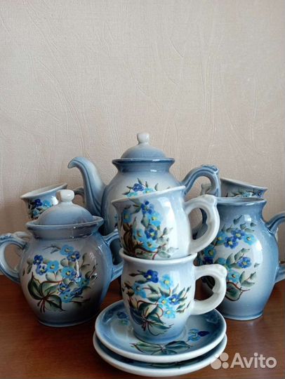 Сервиз кофейный, из керамики, на 6 персон, СССР