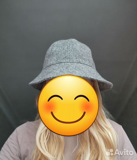 Шляпа панама женская твид шерсть Coach