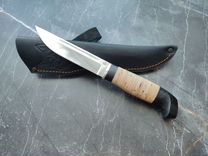 Финский нож Пуукко2 (х12мф ков., береста)