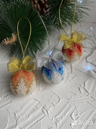 Шары на елку ручной работы
