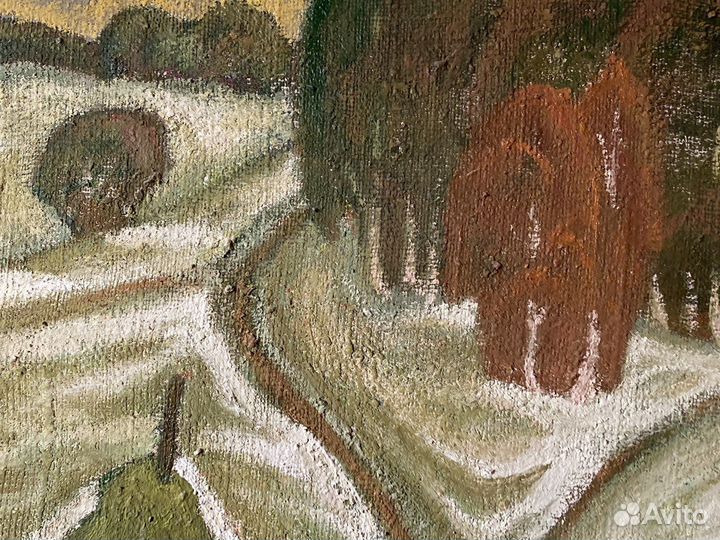 Картина маслом в стиле примитивизм