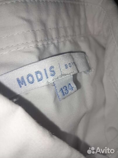 Рубашка белая для мальчика 134