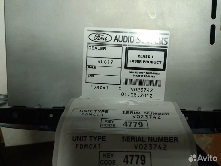 Магнитола Ford