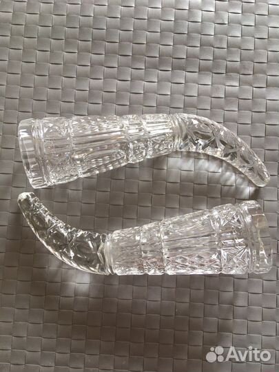 Хрустальные бокалы в виде рога