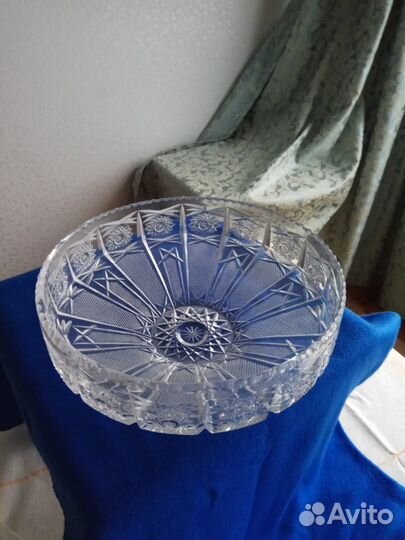 Ваза хрустальная для фруктов Югославия