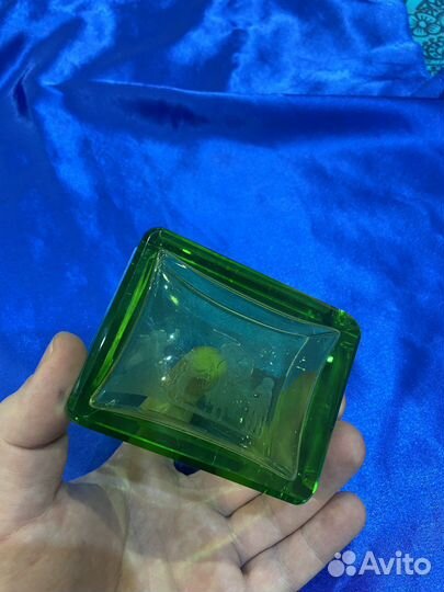 Стеклянная шкатулка антикварная