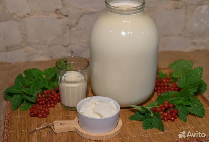 Коровье молоко, творог