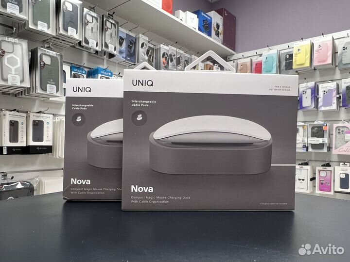 Док-станция Uniq Nova Compact Magic Mouse Grey