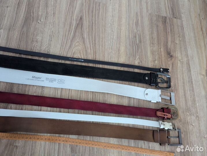 Ремни кожаные женские набором