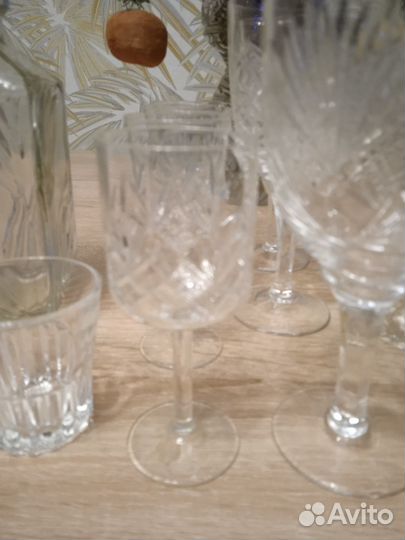 Рюмки бокалы, графин и штоф СССР