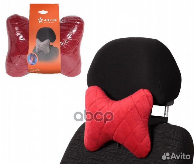 Подушка-косточка на подгол. Алькантара, 1 шт