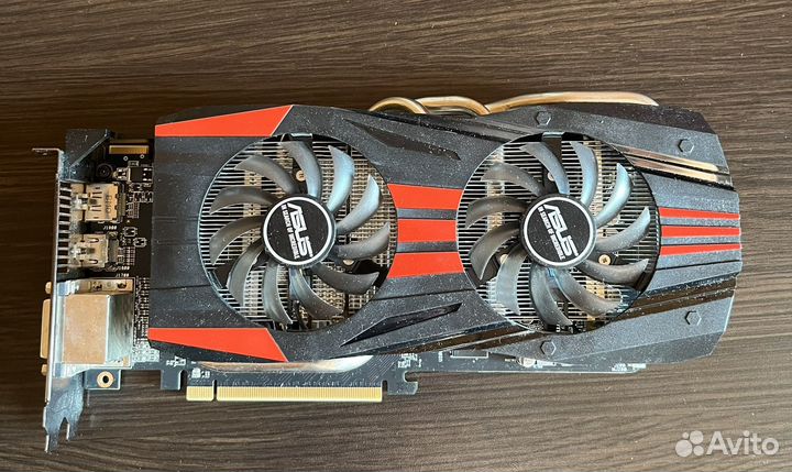Нерабочая видеокарта asus R9 270x на запчасти