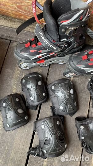 Ролики детские раздвижные 31-36 размер