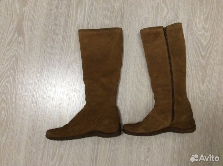 Зимние замшевые сапоги Италия 40 р