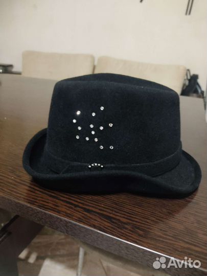 Шляпа женская фетр
