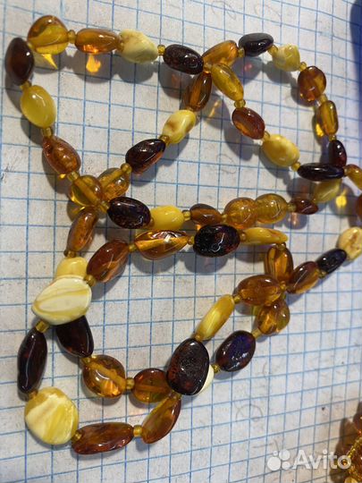 Бусы янтарь СССР