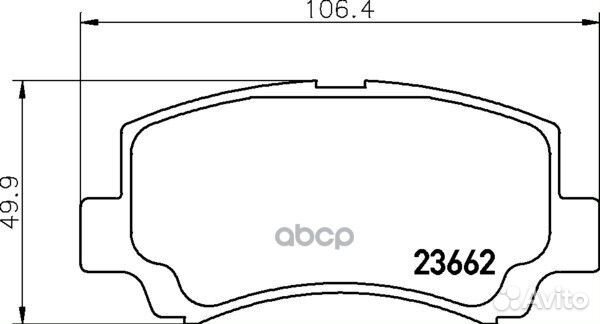 Колодки тормозные дисковые перед (PF-9406)