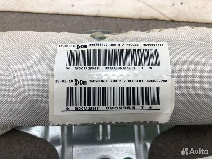 Подушка безопасности шторка левая Peugeot 3008