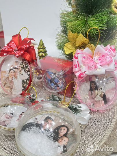 Новогодние шарики с фото
