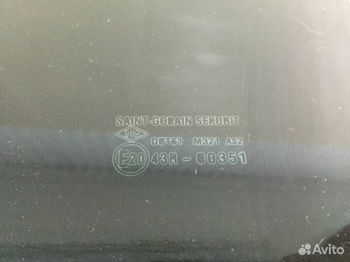 Стекло двери задней левой Renault Sandero 2009-201