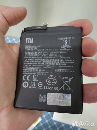 Аккумулятор xiaomi Mi9 lite новый