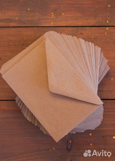 Крафт-конверты С6 114х162мм