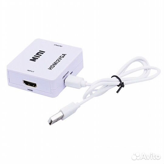 Конвертер hdmi-VGA+аудио 