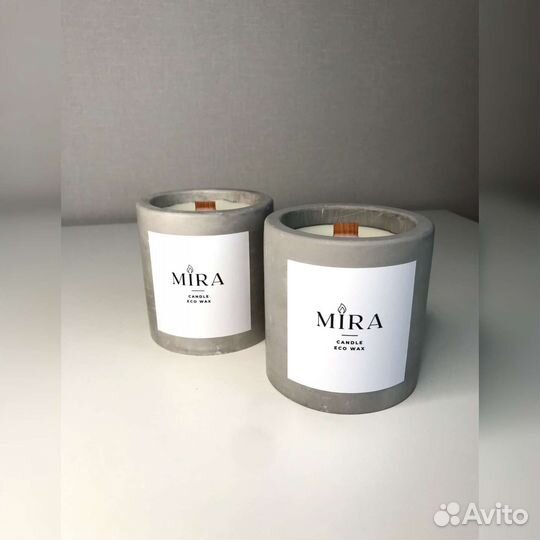 Свеча 100 мл. Натуральный воск. Соя-100