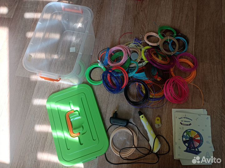 3д ручка myriwell RP-100B c 1 кг пластика