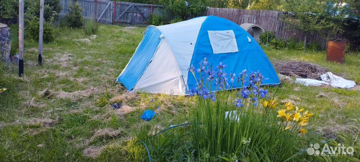 Походная баня с печкой на сутки