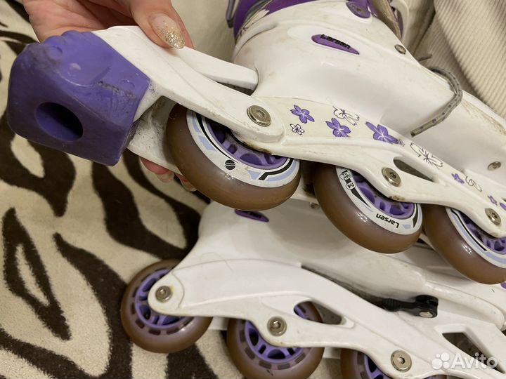 Роликовые коньки larsen для девочки женские 34-37