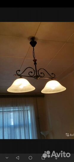 Люстра потолочная кованная
