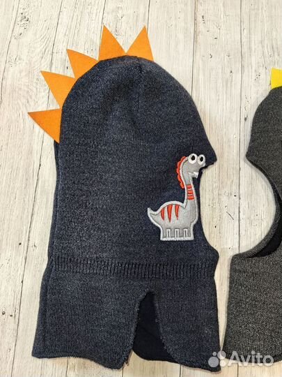 Зимняя шапка Шлем, Балаклава для мальчика 2-3-4 г