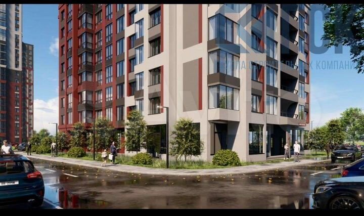 Квартира-студия, 30,6 м², 6/19 эт.