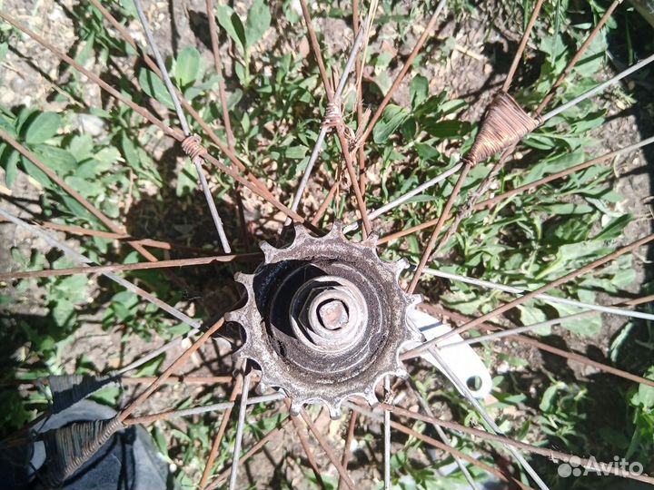 Заднее колесо от старого велосипеда