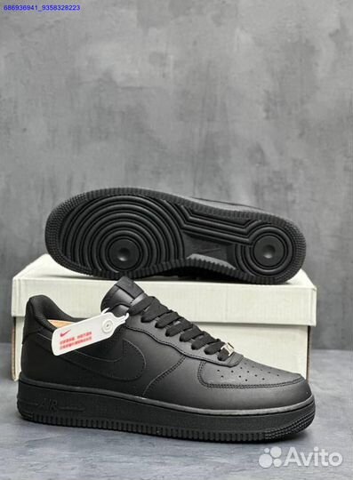 Кроссовки nike air force 1 black (Арт.43713)