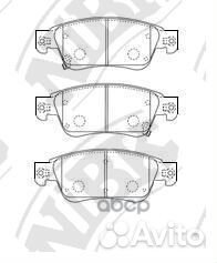 Колодки тормозные дисковые перед PN0388 NiBK