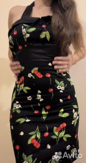 Женское винтажное платье