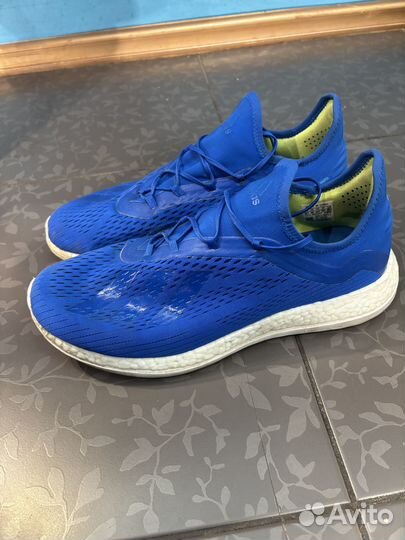 Футбольные кроссовки Adidas X Boost синие