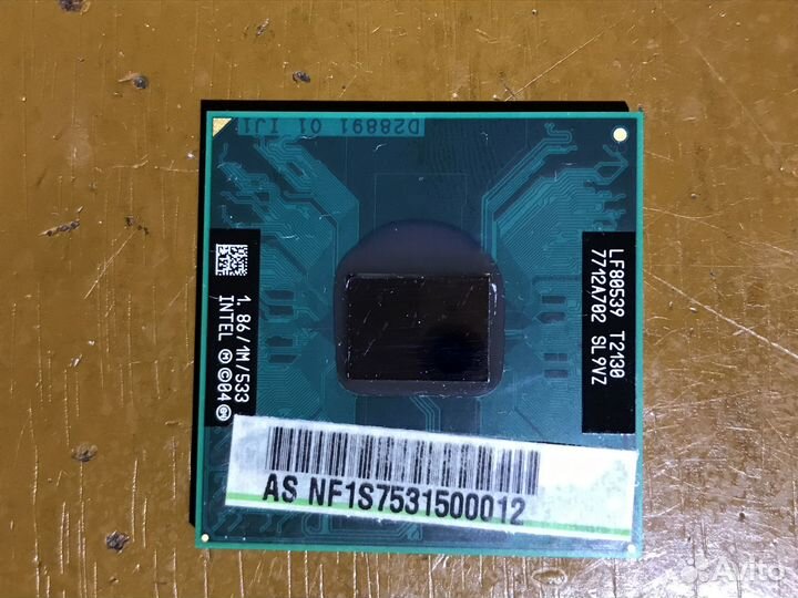 Процессоры T2130, MMX 166, B960, Celeron 800 и тд