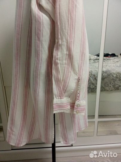 Рубашка, туника лен 52-56 размер