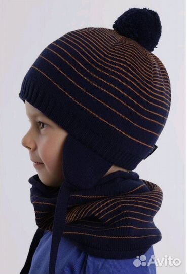 Новый Комплект Шапка + снуд для мальчика