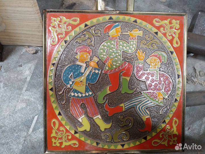 Панно чеканка на меди СССР