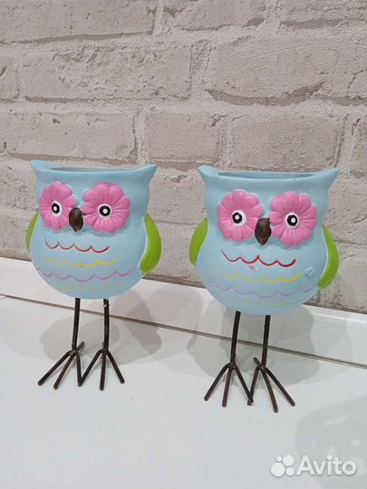 Горшочки кашпо сова интерьерные