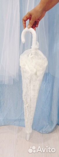 Зонт для невесты. Кружевной зонт для фотосессии