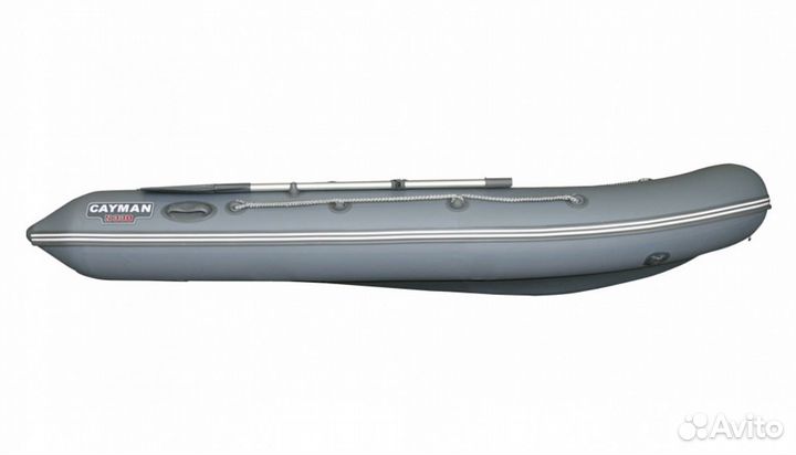 Лодка пвх Кайман N-330 (пайол 12 мм.) серый/темно